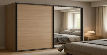 Wardrobes with sliding doors: Space saving and elegant in small bedrooms