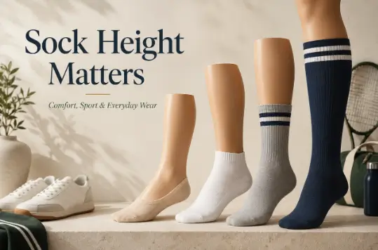 Why Sock Height Matters for Comfort, Sports, and Everyday Outfits